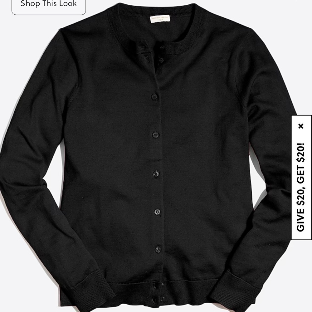 J. Crew Factory Women's Black Cardigan Sweater - Picture 4 of 4